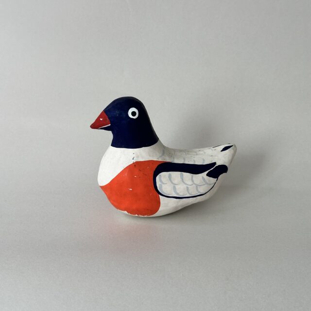 A duck with big, round eyes